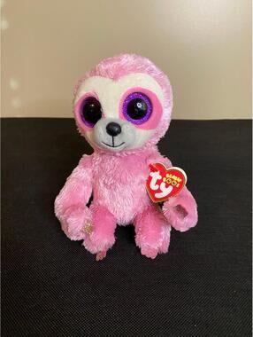 Ty‎ Beanie Boos Simone the Pink Sloth